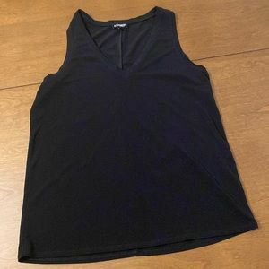 Express black 96% polyester 4% spandex dressy tank top